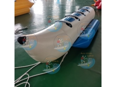 Personalizado hecho de tubos Dual Banana Boat para 8 pasajeros,trineos acuáticos de plátanos

