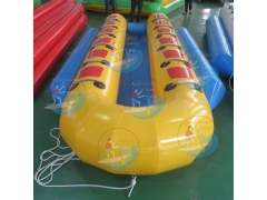 Ballena inflable barco de paseo 6 pasajeros para los deportes de esquí acuático,trineos acuáticos de plátanos
