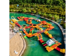 Parque acuático inflable comercial